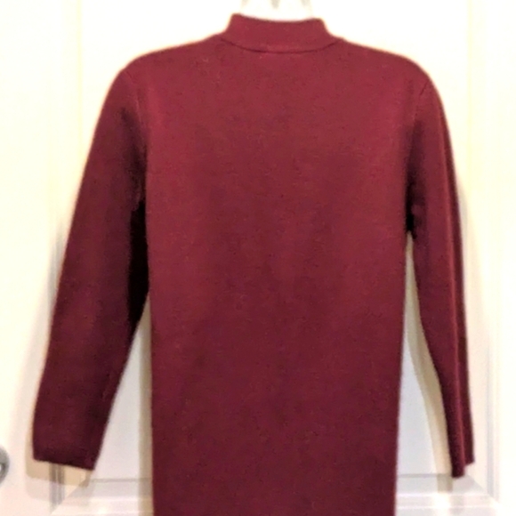 NWOT Qui Er M Viscose Blent Knit Ruffle Sweater Dress - SEE SIZE NOTES - Picture 4 of 8